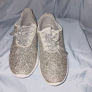 Forever sparkly lace up shoes